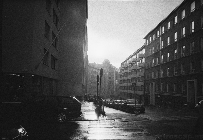 Pursimiehenkatu under Heavy Rain, Helsinki 2011